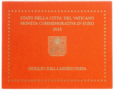 2 евро 2016 Ватикан - Год милосердия (в буклете)