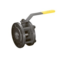 Кран стальной шаровой разборный LD 11с67п, DN-50 PN-16, длина-100мм, полнопроходной, фланцевый с ручкой