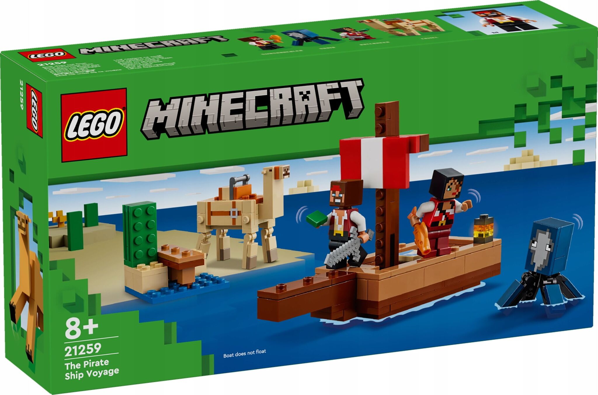 Конструктор LEGO Minecraft - Круиз на пиратском корабле - Лего Майнкрафт  21259 купить в Москве | Доставка по России.