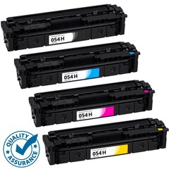 Картриджи 054H с чипом для лазерного принтера Canon i-SENSYS LBP621Cw, LBP623Cdw, LBP640, MF640C, MF641Cw, MF642, MF643Cdw, MF644, MF645Cx комплект 4 шт., (голубой, пурпурный, желтый, черный) совместимые