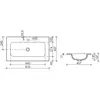 Ceramica Nova CN7012MB CN7012MB Раковина накладная Element с отверстием под смеситель, 810*457*137мм, цвет черный матовый