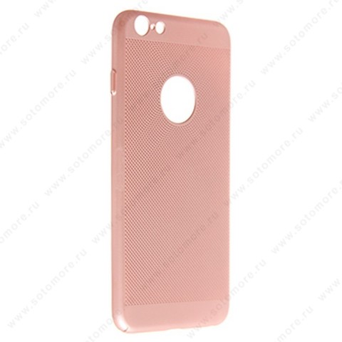 Накладка пластиковая перфорированная для Apple iPhone 6s Plus/ 6 Plus розовый