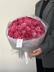 Моно букет из пионовидной розы Кантри блу 35 шт