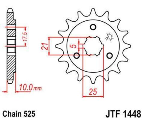 Звезда ведущая JTF1448 15