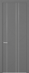 Дверь Флекс 1 Молдинг Хром / Цвет Эмаль графит / Двери Belwooddoors