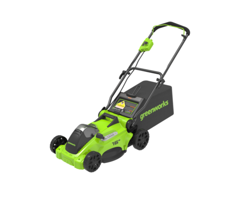 Газонокосилка Greenworks GD40LM16Xk4 Gen 2, 40v, 41 см, в комплекте с АКБ 4 А·ч и ЗУ (аккумуляторная)