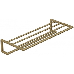 Kludi 58989N0 Kludi 58 989 N0 VELA R держатель для полотенец с полкой, L = 600 мм Brushed Gold фото