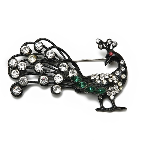 Брошь Weiss «Павлин», 1960-е