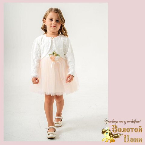 Платье с болеро девочке (2-4) 251125-SD978