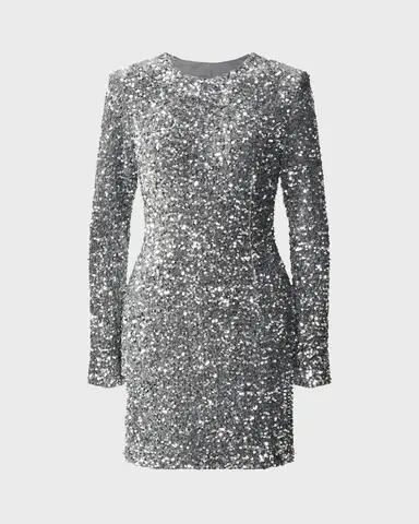 Мини-платье с пайетками DAN MARALEX