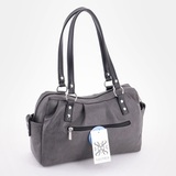 Сумка Саломея 149 македония серый + черный