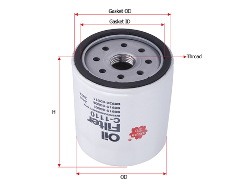 Фильтр масляный SAKURA C1110SBP (10шт/упак)