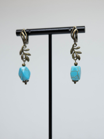 Серьги из бирюзы