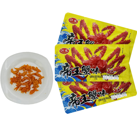 Снеки со вкусом краба JiangFa (JFA1006) 1кор*14бл*30шт, 20гр