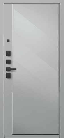 Теплая дверь входная Центурион С-114 зеркало (2026), 2 замка, 2 мм металл, (черный муар/темный бетон+сильвер кашемир) #3