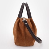 Сумка Саломея 334 эко-замша миндаль