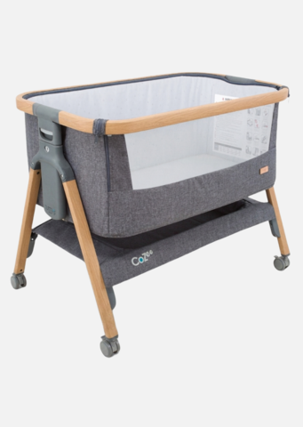 Tutti Bambini Колыбель CoZee Oak and Silver с колесами