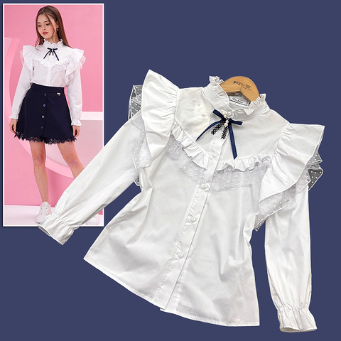 Блуза девочке (9-12) 260427-G9038