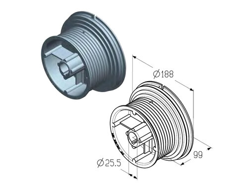 ALUTECH Барабан, CD054H