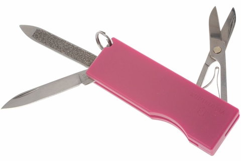Нож-брелок Victorinox TOMO, 58 mm, Pink (0.6201.A5)