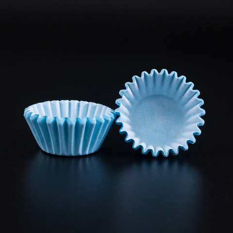 Капсулы бумажные для конфет Голубые 25*18 мм, 1000 шт