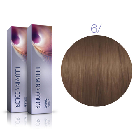 Wella Professional Illumina Color 6/ (Темный блонд) - Стойкая крем-краска для волос