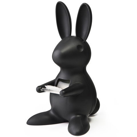 Диспенсер для скотча bunny, черный