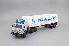 KAMAZ-54115 semitrailer with tarpaulin Sovtransavto metal spoiler Elecon 1:43