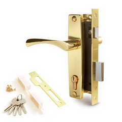 Замок Апекс врезной 1323/60-G золото 80мм