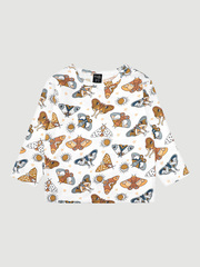 Лонгслив оверсайз Mjölk Бабочки, уценка