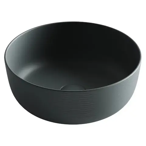 Ceramica Nova CN6073MDH Раковина накладная круглая 356*356*135, без перелива, цвет темный антрацит матовый