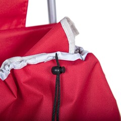 66-8-031 Сумка-тележка хозяйственная красная, 92x35x28см, колёса D150мм, сталь (РемоКолор)