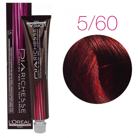 L'Oreal Professionnel Dia Richesse 5.60 (интенсивный красный) - Краска для волос