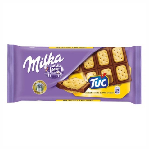 Шоколад MILKA Молочный TUC Cracker 87 гр РОССИЯ