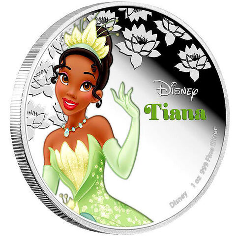 Ниуэ 2016, 2 доллара, серебро. Дисней, принцессы. Тиана