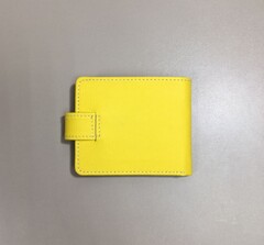 Портмоне с обработанными краями ЭКО под заказ, желтый