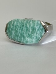 Амазонит (кольцо из серебра)