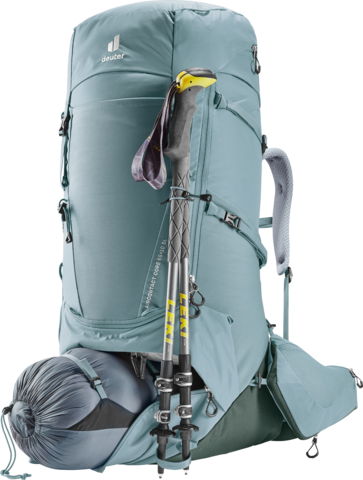 Картинка рюкзак туристический Deuter Aircontact Core 65+10 SL Shale-Ivy - 9