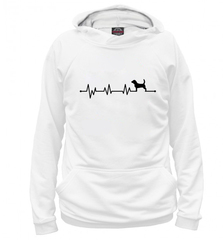 Толстовка "Бигль  сердечный ритм"