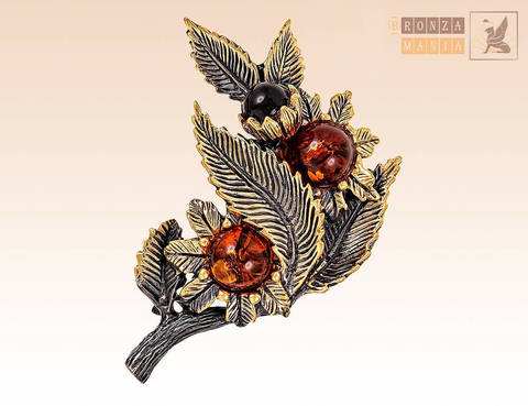 брошь Весна