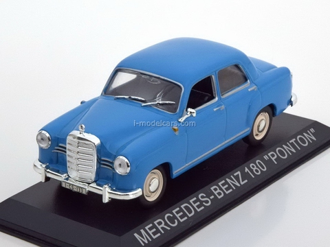 Mercedes 180 Ponton Limousine blue 1:43 DeAgostini Masini de legenda #44