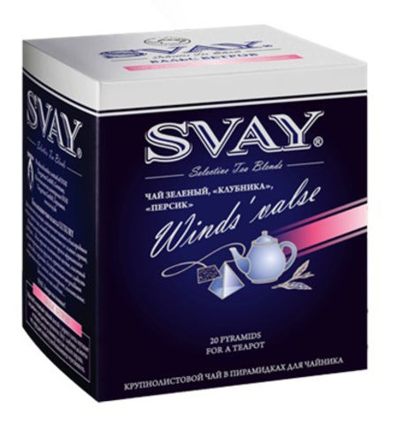 Чай Svay Winds’ Valse (Вальс ветра) зеленый в пирамидках для чайников (20 пирамидок по 4 гр.)
