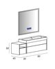 Cezares 55048 SPACE Полка подвесная 55048 Frassino scuro, 30x20x75