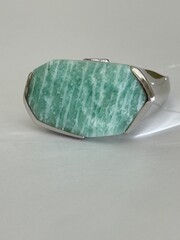 Амазонит (кольцо из серебра)