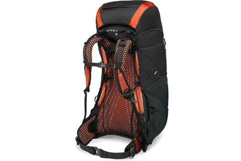 Картинка рюкзак туристический Osprey exos 48 Blaze Black - 2