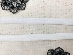 Резинка бельевая с силиконом, ш. 1 см, белый