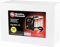Аппарат полуавтомат. сварки, инвертор QUATTRO ELEMENTI Digi MIG 195 (190 А, ПВ 30%,проволока 0.6 до 1.0 мм (772-609)