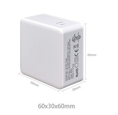 Зарядное устройство YOJOCK USB-C 60W PD для нотбуков Xiaomi/Apple