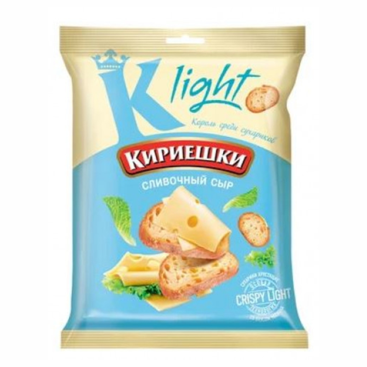 Сухарики КИРИЕШКИ LIGHT Сыр 80 гр м/у РОССИЯ - купить по выгодной цене |  Интернет магазин 