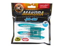 Виброхвост LJ 3D Series Makora Split Tail 4.0in (10 см), цвет 002, 6 шт.